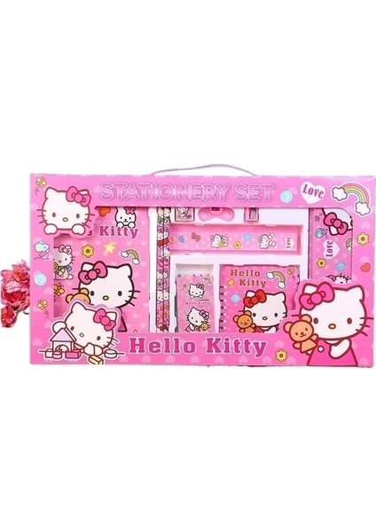 Okul Kırtasiye Hediye Kutusu Çocuk Okul Malzemeleri Hello Kitty Seti Çılgınlığı (Yurt Dışından)