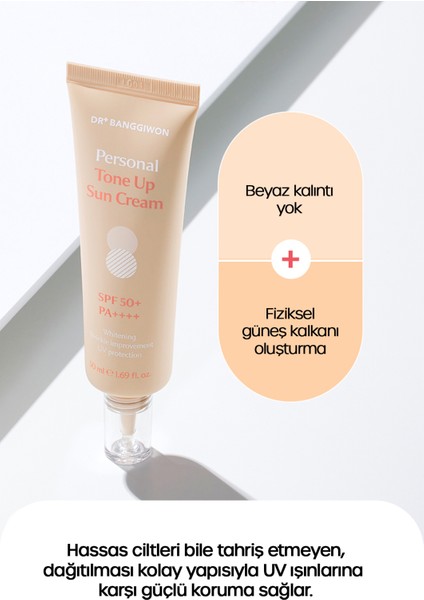 Bej02 Eşitleyici Aydınlatıcı Güneş Kremi, Pürüzsüz Tonlayıcı 50 ml Tone Up Uv Protection Spf50 Pa+++ modelleri