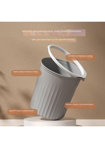 10L Plastik Ev Mutfak Çöp Tenekesi (Yurt Dışından)