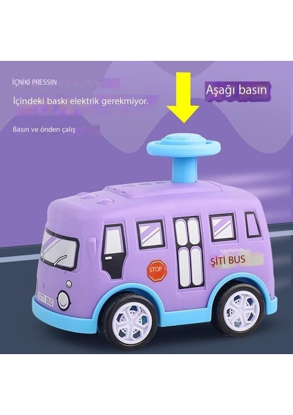 Itmeli Tip Oyuncak Araba Atalet Bebek Otobüsü (Yurt Dışından)