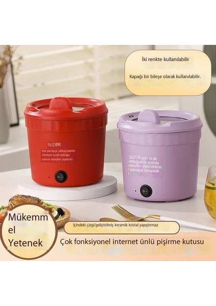 1.2l [aile Modeli] Elektrikli Tencere Ev Kullanımı Için Çok Fonksiyonlu Elektrikli Güveç (Yurt Dışından)