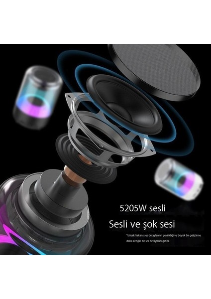 Bluetooth Hoparlör Renkli Subwoofer Renkli Ses (Yurt Dışından) modelleri
