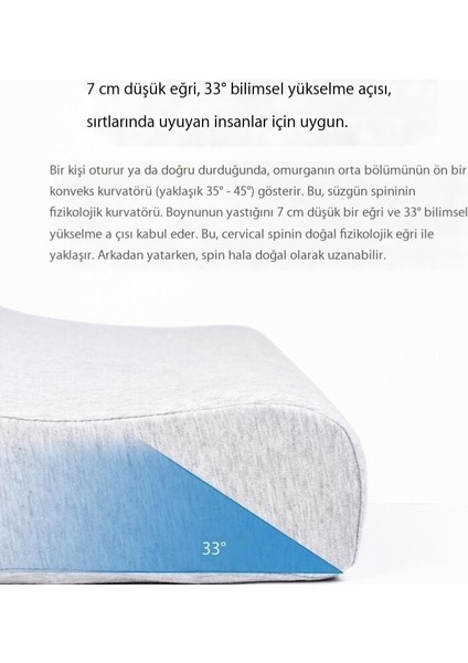 Bellek Köpük Boyun Yastığı Bambu Elyaf Servikal Yastık (Yurt Dışından)