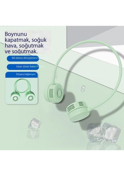 Şarj Edilebilir Silikon Kanatsız Halter Fan (Yurt Dışından)