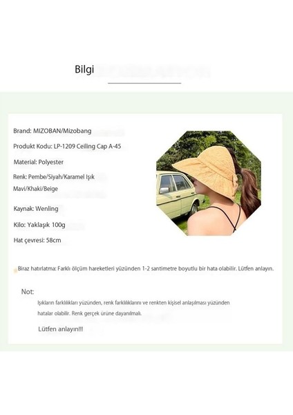Güneş Korumalı Kadın Buruşuk Kumaş Içi Boş Silindir Şapka (Yurt Dışından) modelleri