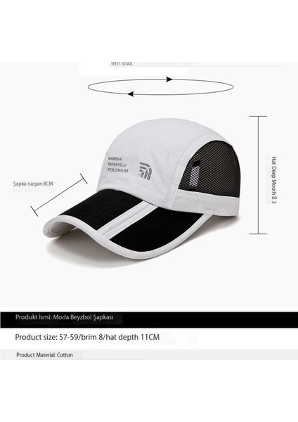 Mesh Katlanabilir Beyzbol Şapkası Güneşlik (Yurt Dışından) fırsatları