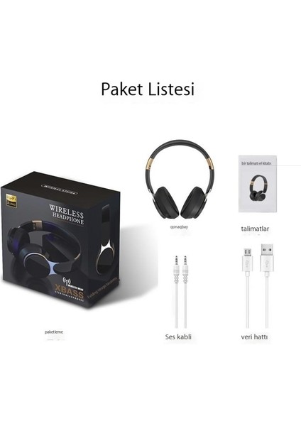 Kablosuz Bluetooth Kulaklık Stereo (Yurt Dışından)