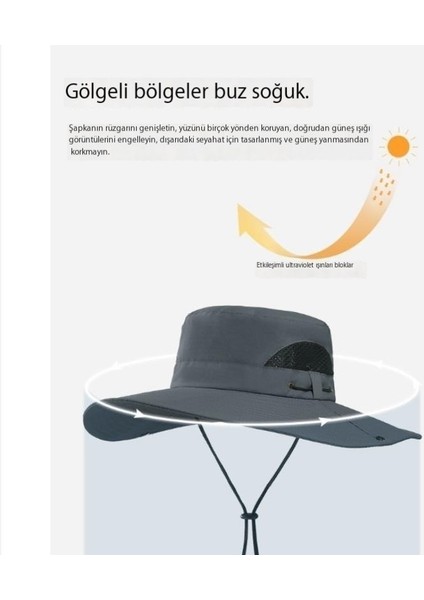 Erkek Güneş Korumalı, Geniş Kenarlı, Nefes Alabilen Balıkçı Şapkası (Yurt Dışından) fırsatları