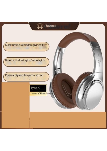 Kulak Üstü Metal Bluetooth Kulaklık (Yurt Dışından)