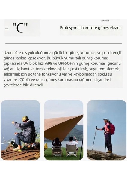 Geniş Kenarlı Açık Hava Dağcılık Güneş Koruma Şapkası (Yurt Dışından) fırsatları