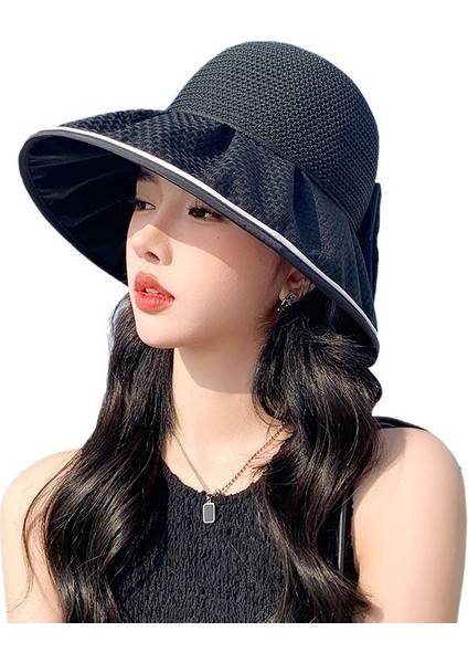Güneş Korumalı Kadın Örme Nefes Alabilen Kumaş Şapka (Yurt Dışından)