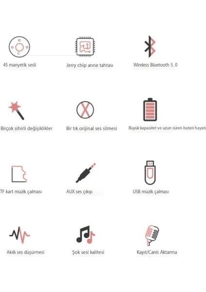 Yüksek Hacimli Mikrofon Hoparlör Entegre Bluetooth Mikrofon (Yurt Dışından)