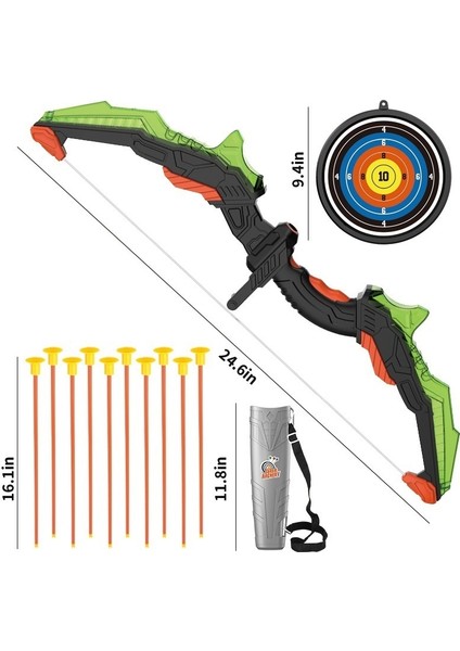 Işıklı Plastik Yay ve Ok Seti Oyuncak (Yurt Dışından)