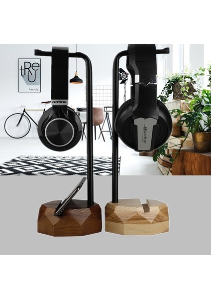 Masif Ahşap Kulaklık Standı Metal (Yurt Dışından) fiyatları