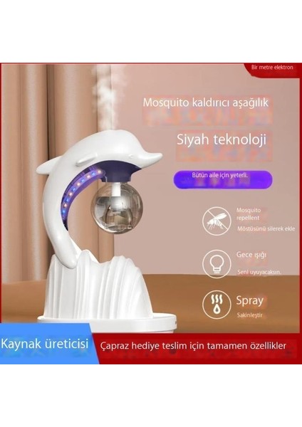 Üçü Bir Arada Çok Fonksiyonlu Sivrisinek Öldürücü Lamba Ev Tipi Şarj Edilebilir Nemlendirici (Yurt Dışından)