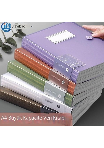 80 Sayfalık Klasör Şeffaf Gevşek Yapraklı Iç Sayfa A4 Dosya Çantası (Yurt Dışından) modelleri