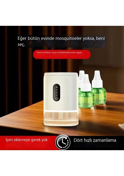Şarj Edilebilir Kablosuz Sivrisinek Kovucu + 1 Şişe Elektrikli Sivrisinek Kovucu Sıvı (Yurt Dışından)