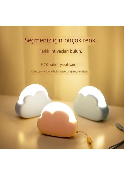 Yaratıcı Şarj Edilebilir Sevimli Bulut Gece Lambası Masa Lambası (Yurt Dışından) fiyatları