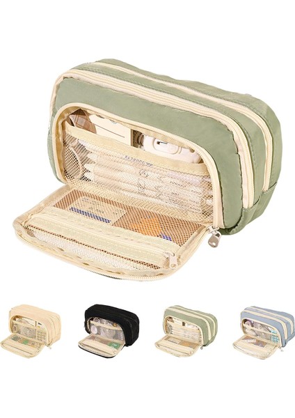 Oppoverd Büyük Kapasiteli Kalem Kutusu - Yeşil (Yurt Dışından)