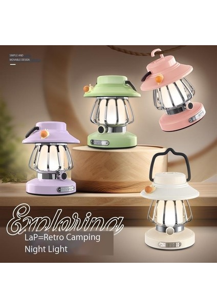Gece Lambası Açık Hava Kamp Lambası Masa Lambası (Yurt Dışından)