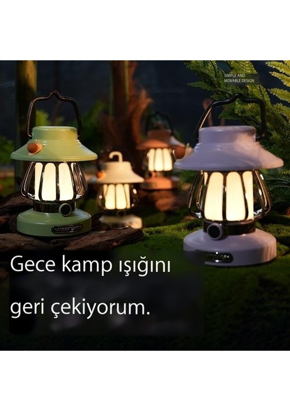 Gece Lambası Açık Hava Kamp Lambası Masa Lambası (Yurt Dışından)
