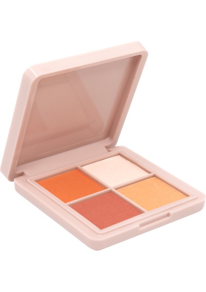 Deluxe All Nude Sedefli Turuncu Dörtlü Palet Far 04