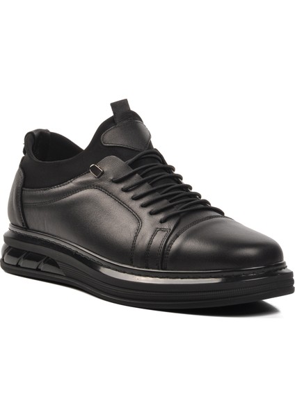 117 Siyah Erkek Deri Günlük Ayakkabı modelleri