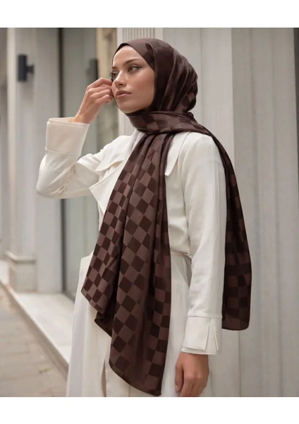 Dolce Vita Scarf Dama Desen Pamuklu Jakar Şal