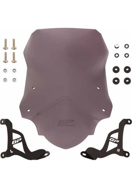 Aprilia Sr 125/160 2024 Uyumlu Ön Cam Füme 51 cm