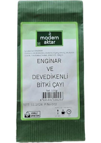 Enginar ve Devedikenli Karaciğer Sağlık Çayı 100 gr