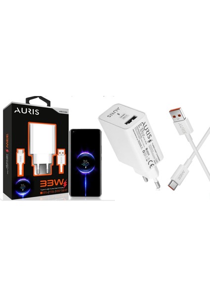Ev Tipi 33W Usb/type-C Süper Hızlı Şarj Cihazı