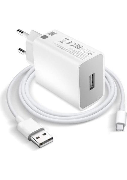 Xiaomi Orjinal 18 Uyumlu Watt Hızlı Şarj Aleti Başlık+Kablo Set Xiaomi 18W Mdy 10 Ef