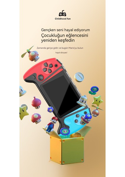 2024 Yeni El Oyun Konsolu Retro Arcade 500-IN-1 Mini Çocukluk Nostaljik Büyük Ekran Joystick Oyun Konsolu (Yurt Dışından)