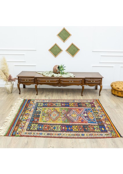 Güre El Dokuma Yün Nuzumla Kilim 138X189 cm