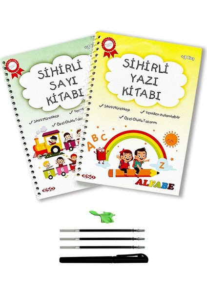 Sihirli Yazı ve Sayı Kitabı 2'li Set