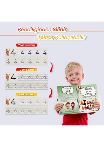 Sihirli Yazı ve Sayı Kitabı 2'li Set