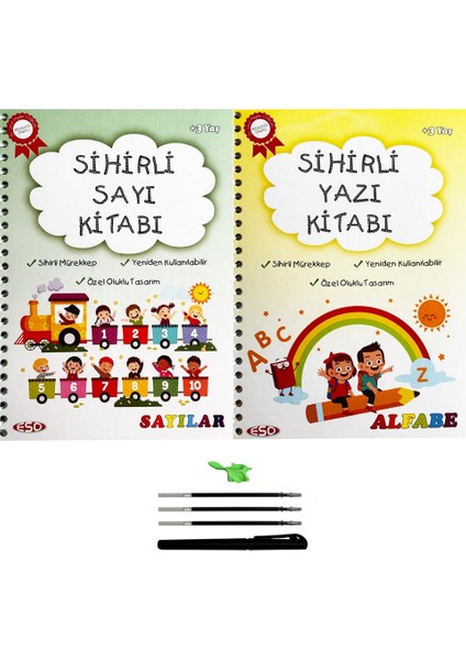 Sihirli Yazı ve Sayı Kitabı 2'li Set