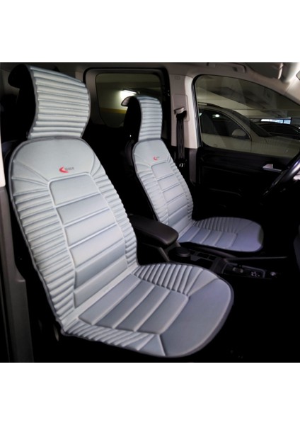 citroen Xsara Lüx Oto Koltuk Minderi Ön 2'li Set Takım Bumerang Serisi Gri