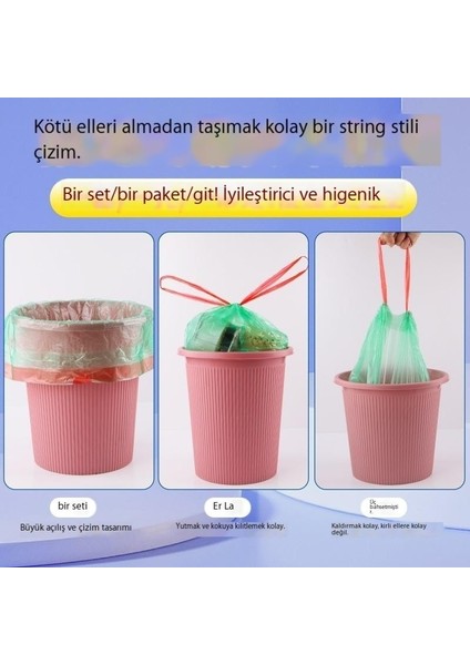 Ipli Tip Biyolojik Olarak Parçalanabilen Çöp Torbası Kalınlaştırılmış ve Büyütülmüş (Yurt Dışından)