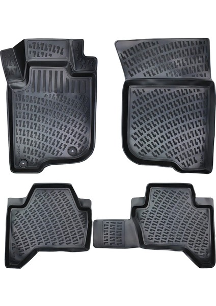 Rizline 3D Oto Paspas Siyah Renk Mitsubishi L 200 Blizzard 2019 - 2024 ile Uyumlu