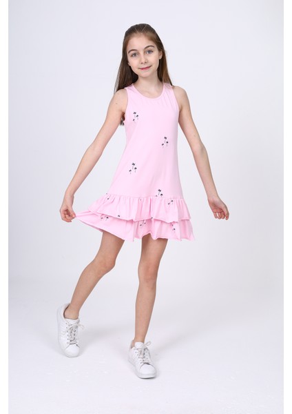 Kız Çocuk Baskılı Elbise