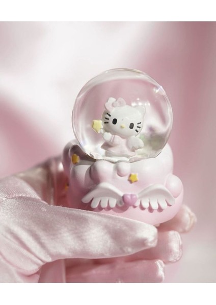 Kar Küresi 6 cm Hello Kitty Kar Küresi Işıklı