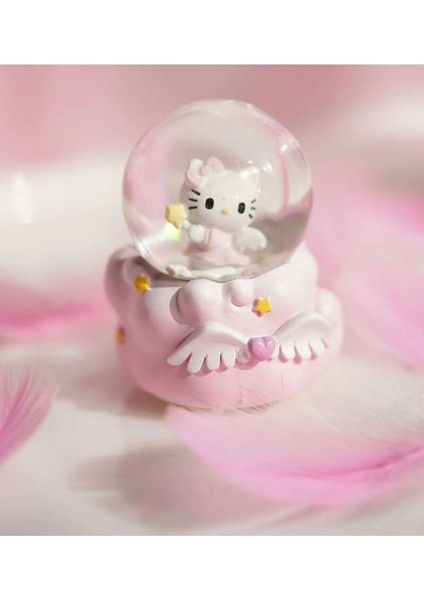 Kar Küresi 6 cm Hello Kitty Kar Küresi Işıklı