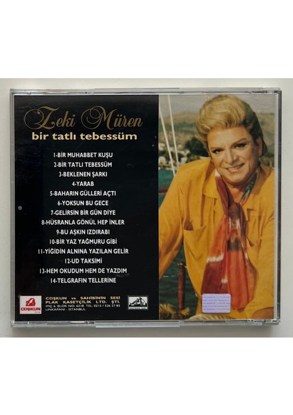 Zeki Müren Bir Tatlı Tebessüm CD (Orjinal Dönem Baskı)