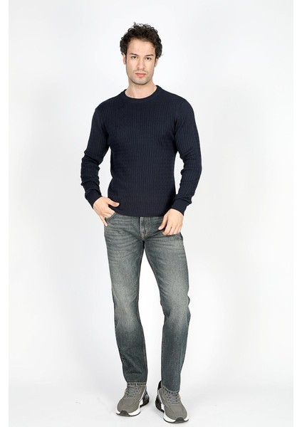 Smith Erkek O Yaka Triko Kazak Lacivert