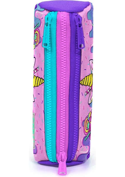 Pembe Mor Milkshake Dondurma Desenli 3’lü Okul Çanta Seti