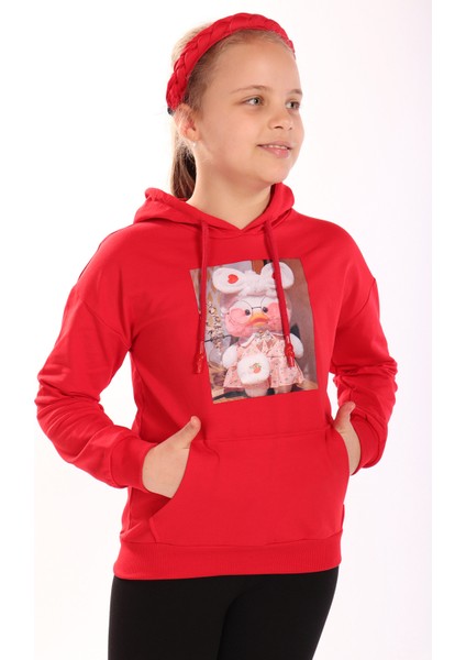 Kız Çocuk Baskılı Sweatshirt