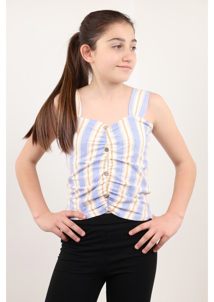 Kız Çocuk Renkli Çizgili Atlet fiyatları