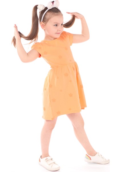 Kız Çocuk Komple Baskılı Elbise modelleri