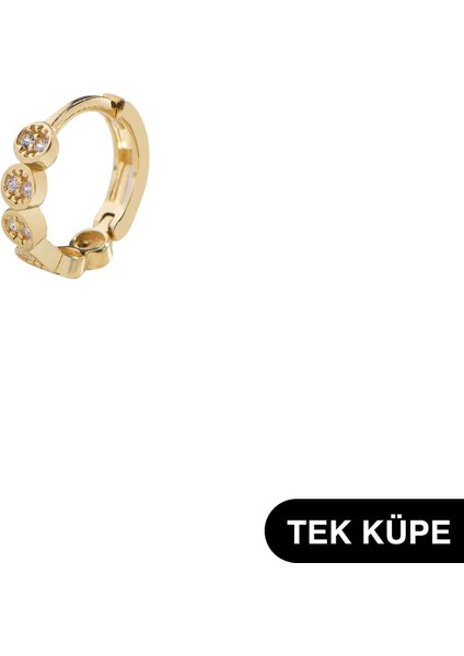 14 Ayar Altın Tek Halka Küpe 0,60 gr fırsatları